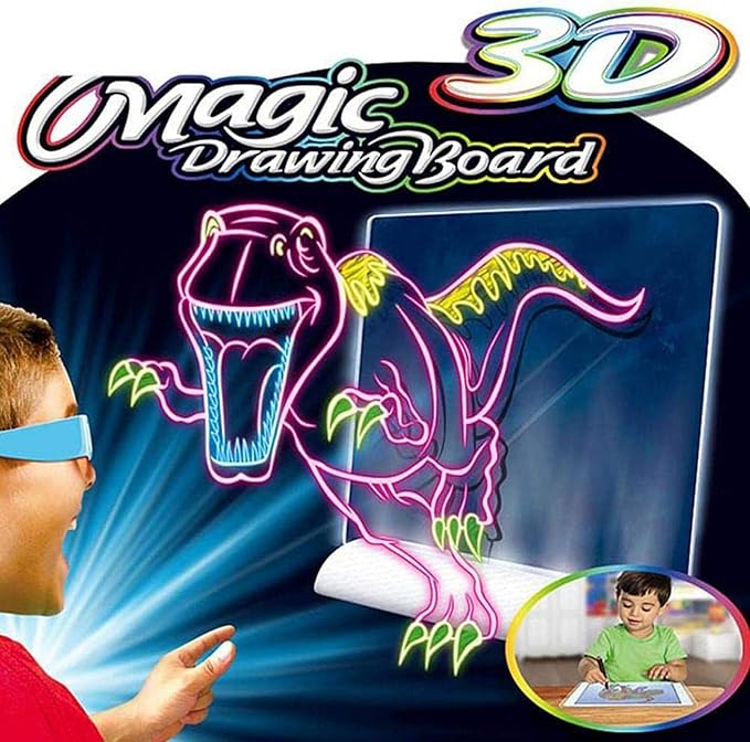3D Magic Drawing Board With Lights
