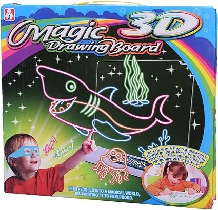 3D Magic Drawing Board With Lights