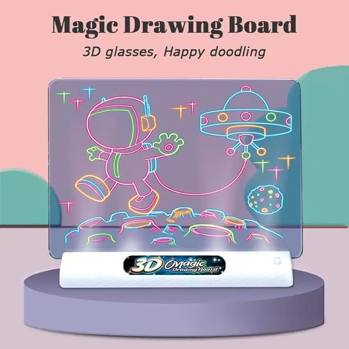 3D Magic Drawing Board With Lights