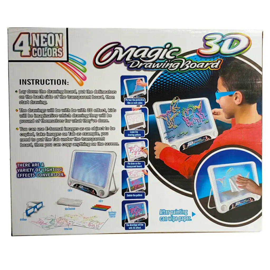 3D Magic Drawing Board With Lights