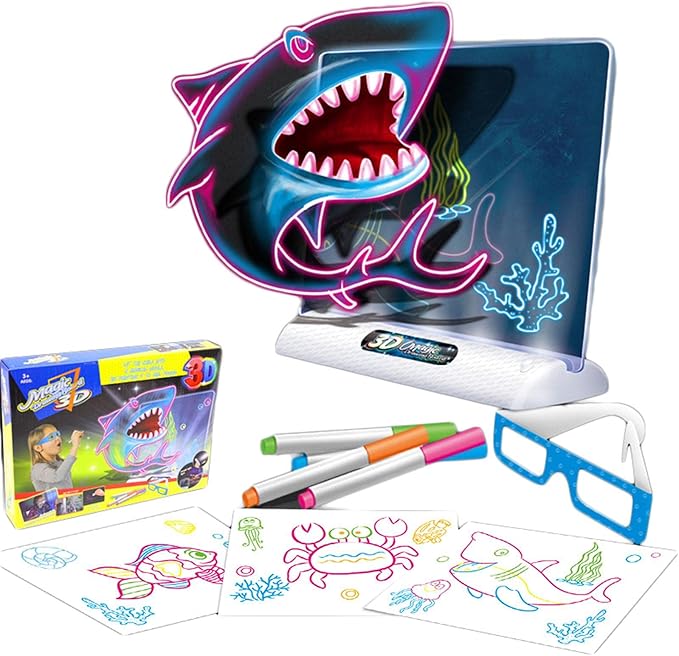 3D Magic Drawing Board With Lights