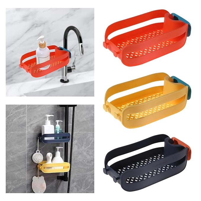 Multipurpose Faucet Sink Mounted Storage Basket