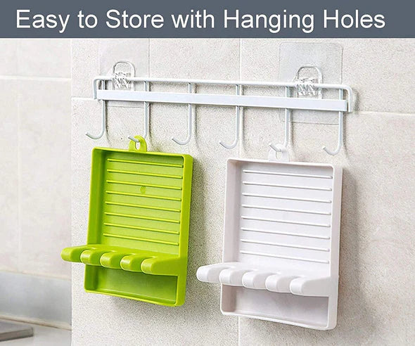 Non-Slip Spoon and Lid Rest Kitchen Utensils Organizer