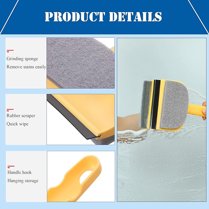 Multifunctional Cleaning Squeegee Sponge With Wiper