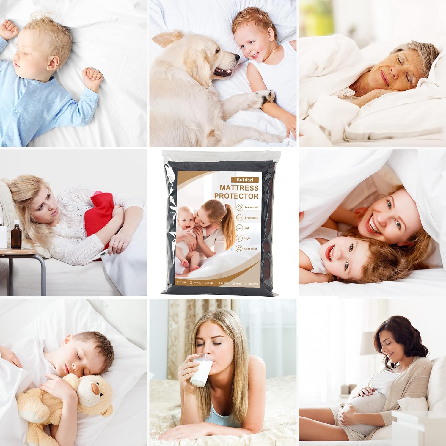 King Size Waterproof Mattress Protector
