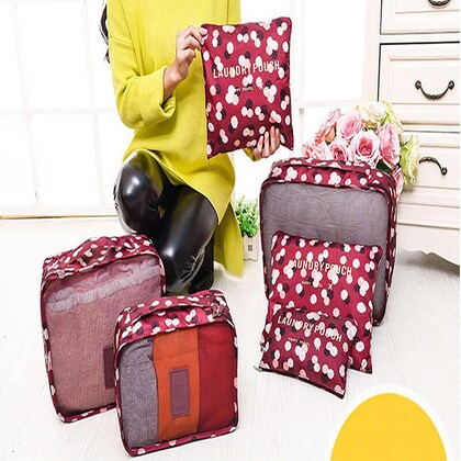 Set Of Travel Storage Bags for Luggage Organizer