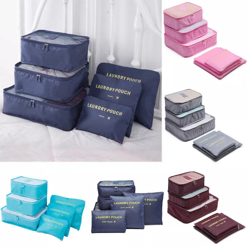 Set Of Travel Storage Bags for Luggage Organizer