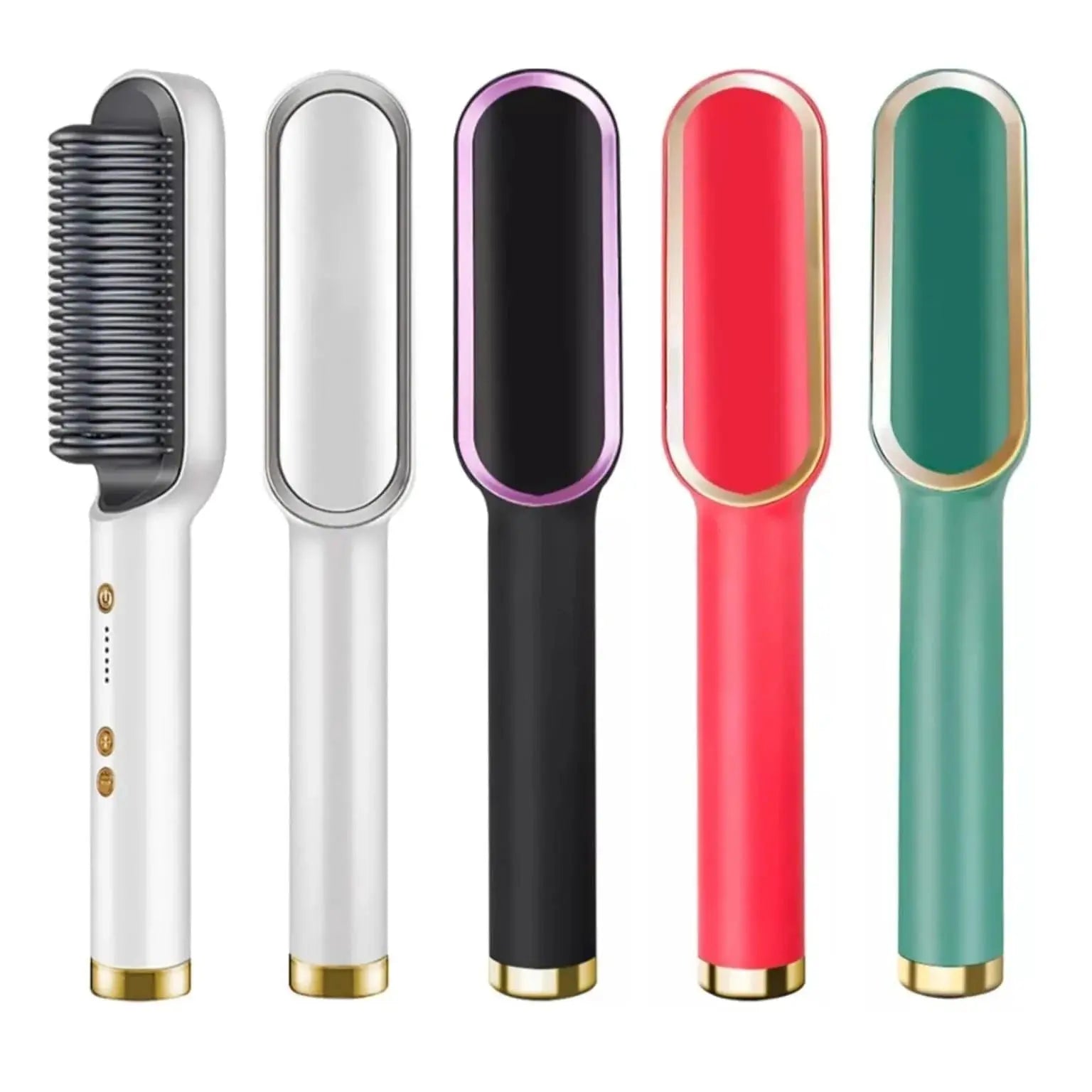 Comb Straightener & Curling Iron For Smooth Hair Look