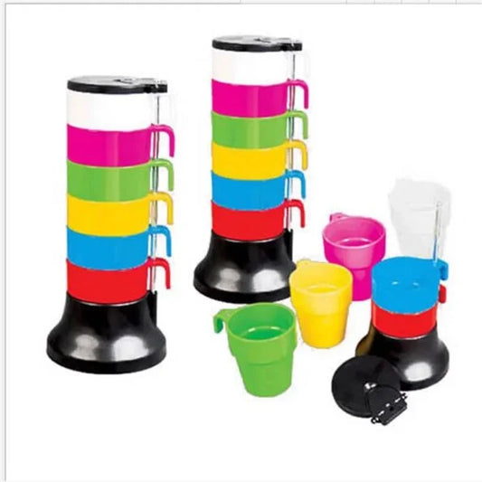 Portable Set Of 06 Plastic Cups