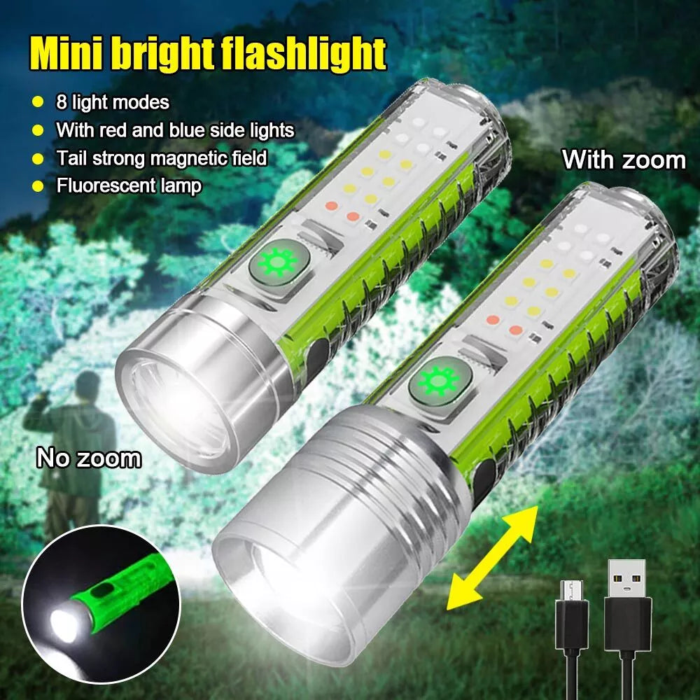 Multifunctional Mini Portable Powerful Torch Light