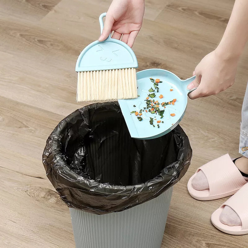 Mini Broom With Dust Pan and Hanging Holder