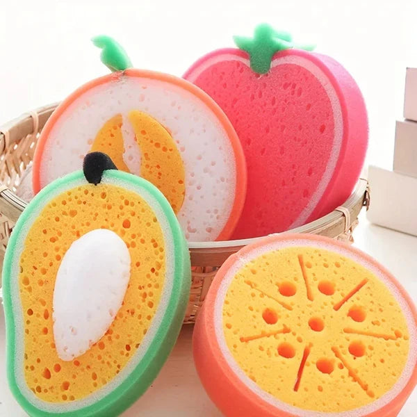 Multipurpose Fruit Shape Soft and Gentle Cleaning Sponge