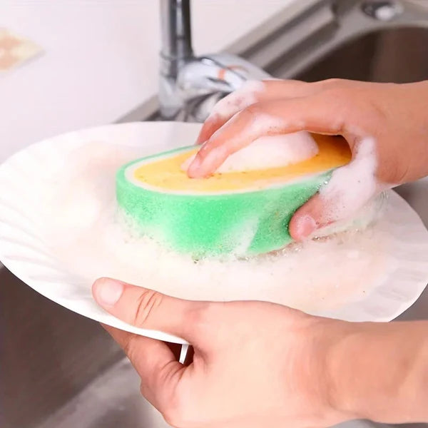 Multipurpose Fruit Shape Soft and Gentle Cleaning Sponge