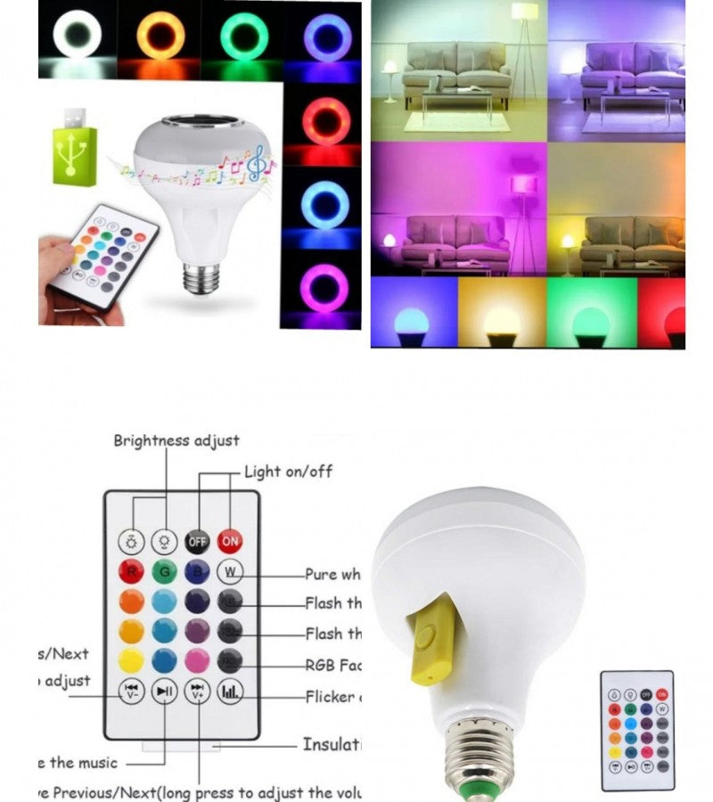 LED Bluetooth Light With Remote Control Speakers