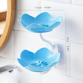 Wall Mounted Double Layer Soap Holder