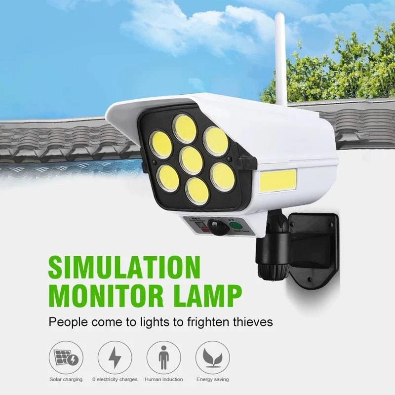 Water Proof Solar Motion Sensor Dummy Security Camera Light