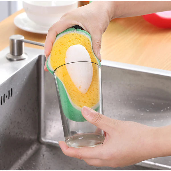 Multipurpose Fruit Shape Soft and Gentle Cleaning Sponge