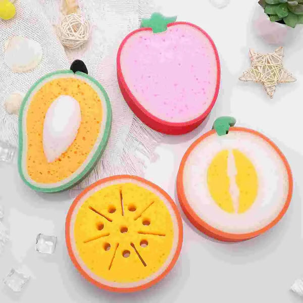 Multipurpose Fruit Shape Soft and Gentle Cleaning Sponge