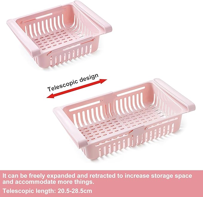 Adjustable Fridge Storage Baskets