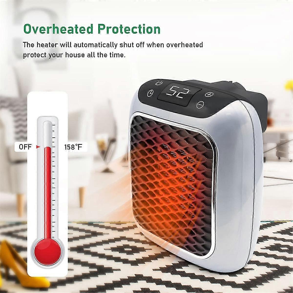 Portable Electric Heater With Timer