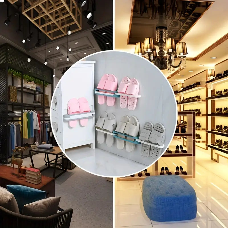 3 in 1 Portable Wall Mounted Shoe  Rack Holder