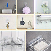 Strong Adhesive Wall Screw Hooks (20 Pcs)