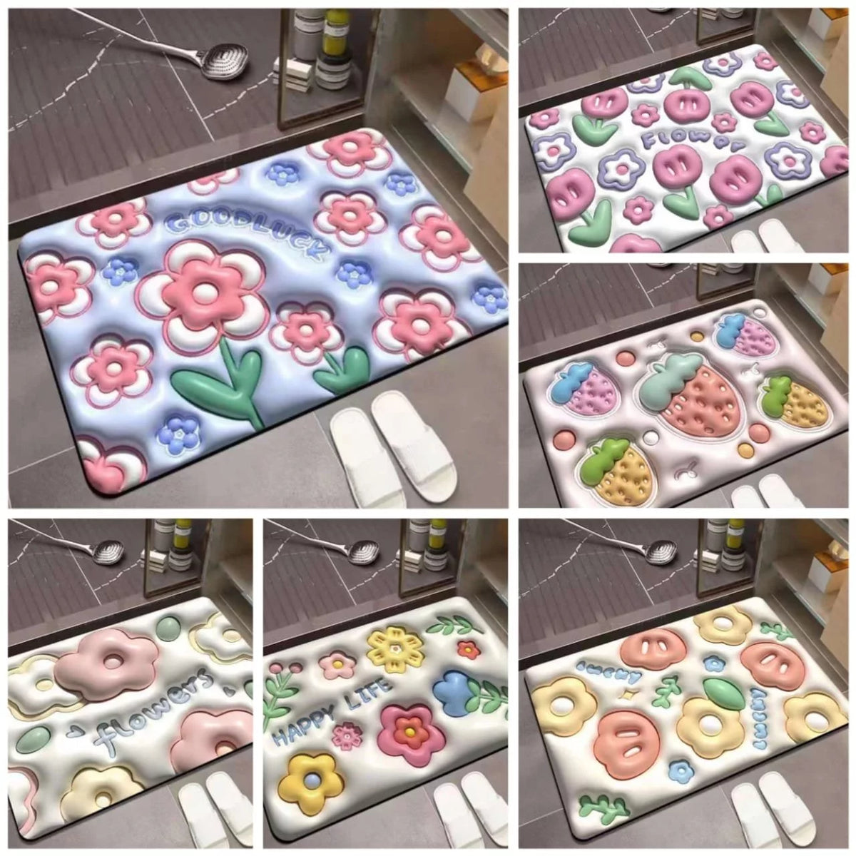 3D Super Water Absorbent Door Mat