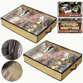 12 Compartment Shoe Organizer