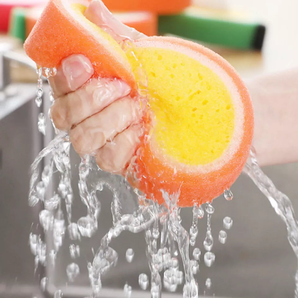 Multipurpose Fruit Shape Soft and Gentle Cleaning Sponge