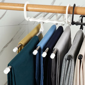 5 in 1 Multipurpose Stainless Steel Clothes Hanger Organizer