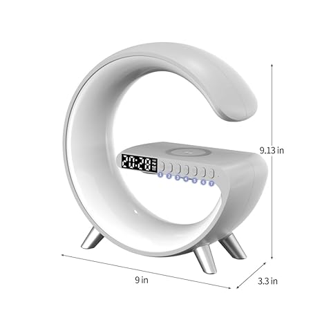 G Shape Lamp with Bluetooth Speaker and Wireless Charger