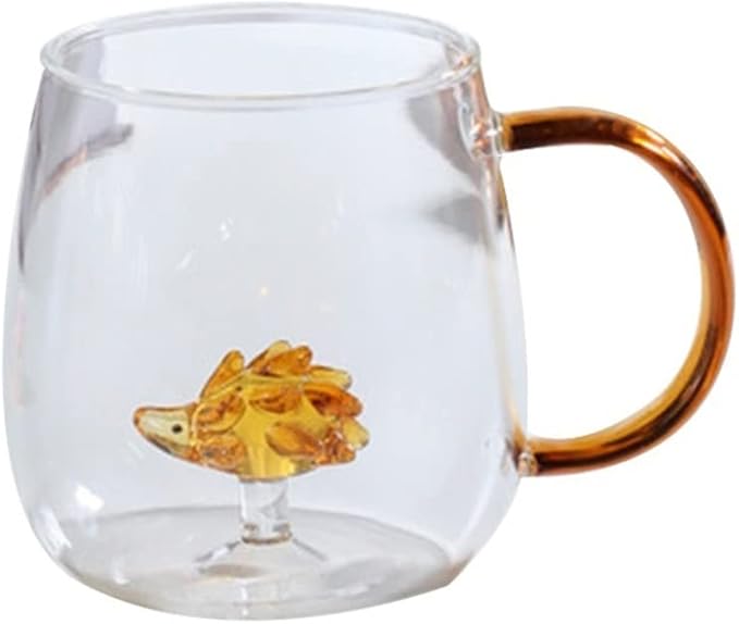 3D Borosilicate Glass Cute Animal with Cup