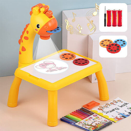 LED Projector Painting & Drawing Table for Kids