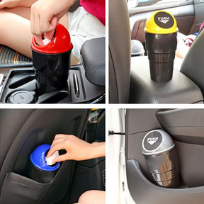 Portable Car Trash Can with Lid