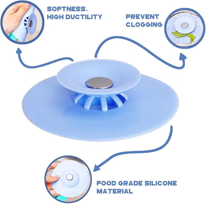 Flexible Silicone Drain Stopper