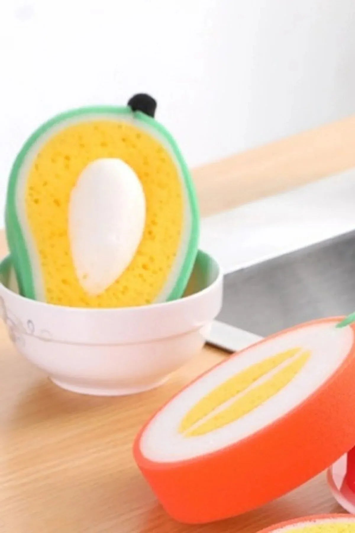 Multipurpose Fruit Shape Soft and Gentle Cleaning Sponge