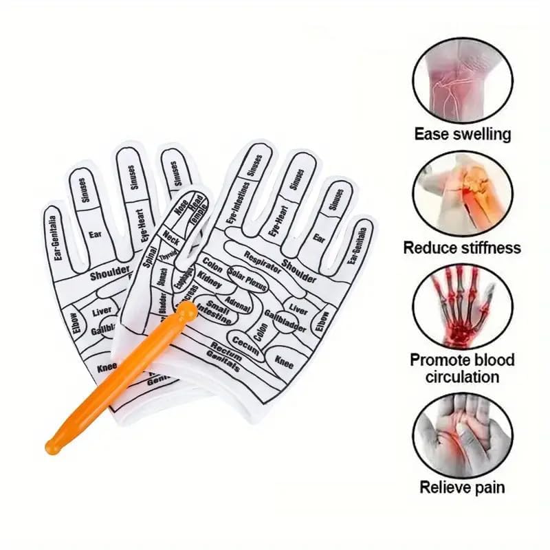 Hand Gloves Reflexology Tool