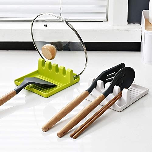 Non-Slip Spoon and Lid Rest Kitchen Utensils Organizer