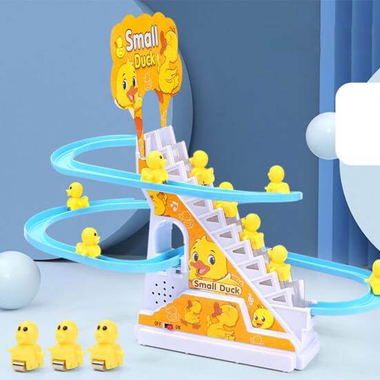 Duck Climbing Track Set Musical Toy with Lights & Sound