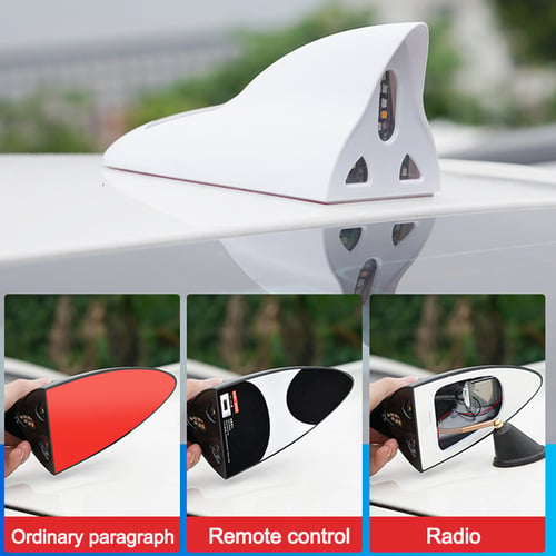 Car Solar Shark Fin Warning Light Antenna