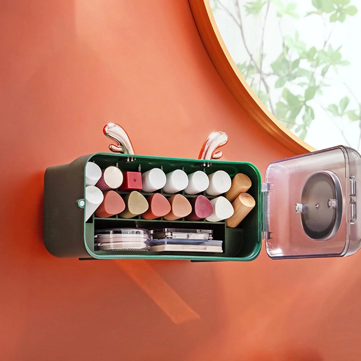 Wall-Mounted Cosmetic Organizer