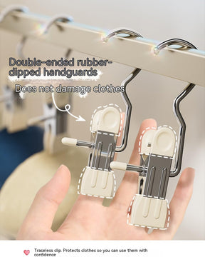 Multipurpose Hooks hanger with Clips (Pack Of 5)