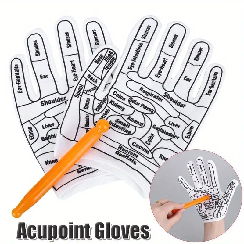 Hand Gloves Reflexology Tool