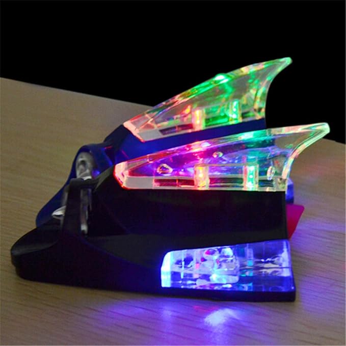 Car Solar Shark Fin Warning Light Antenna