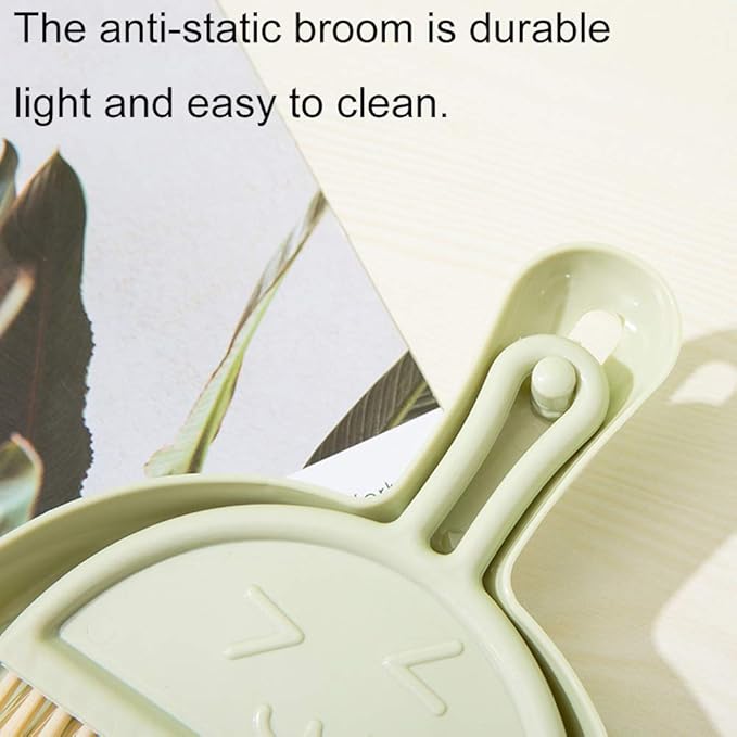 Mini Broom With Dust Pan and Hanging Holder