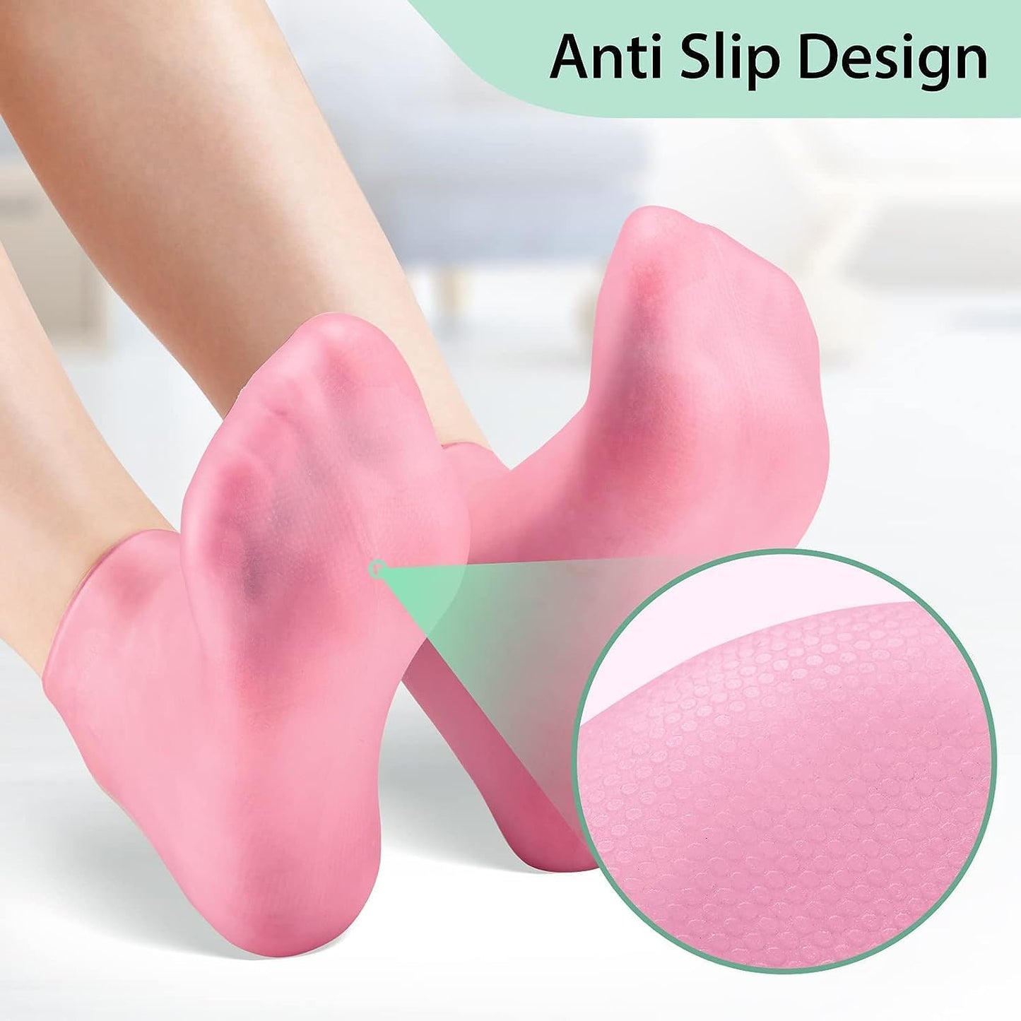 Silicone Moisturizing Soft Gel Socks