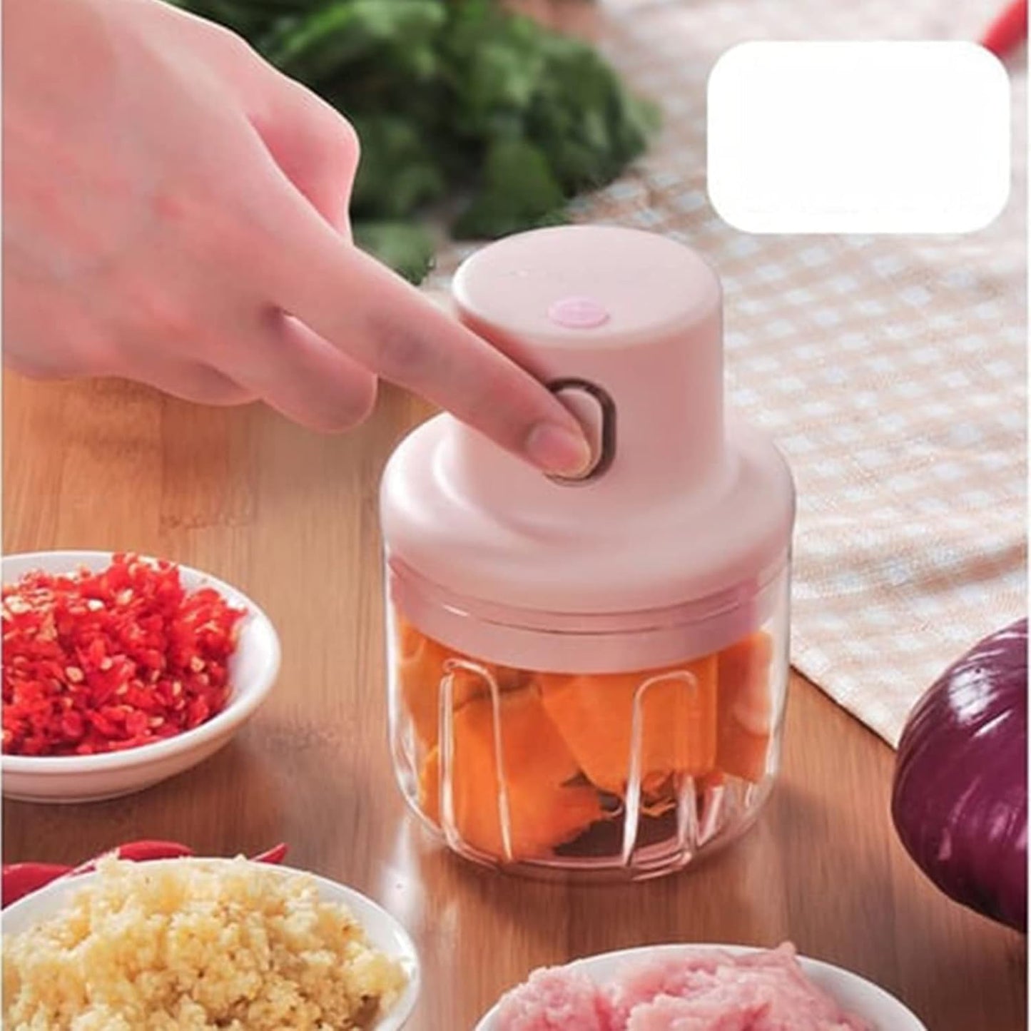 Mini Electric Garlic Food Chopper