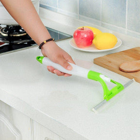 2 In 1 Window Cleaner Glass Wiper With Inbuilt Spray Bottle