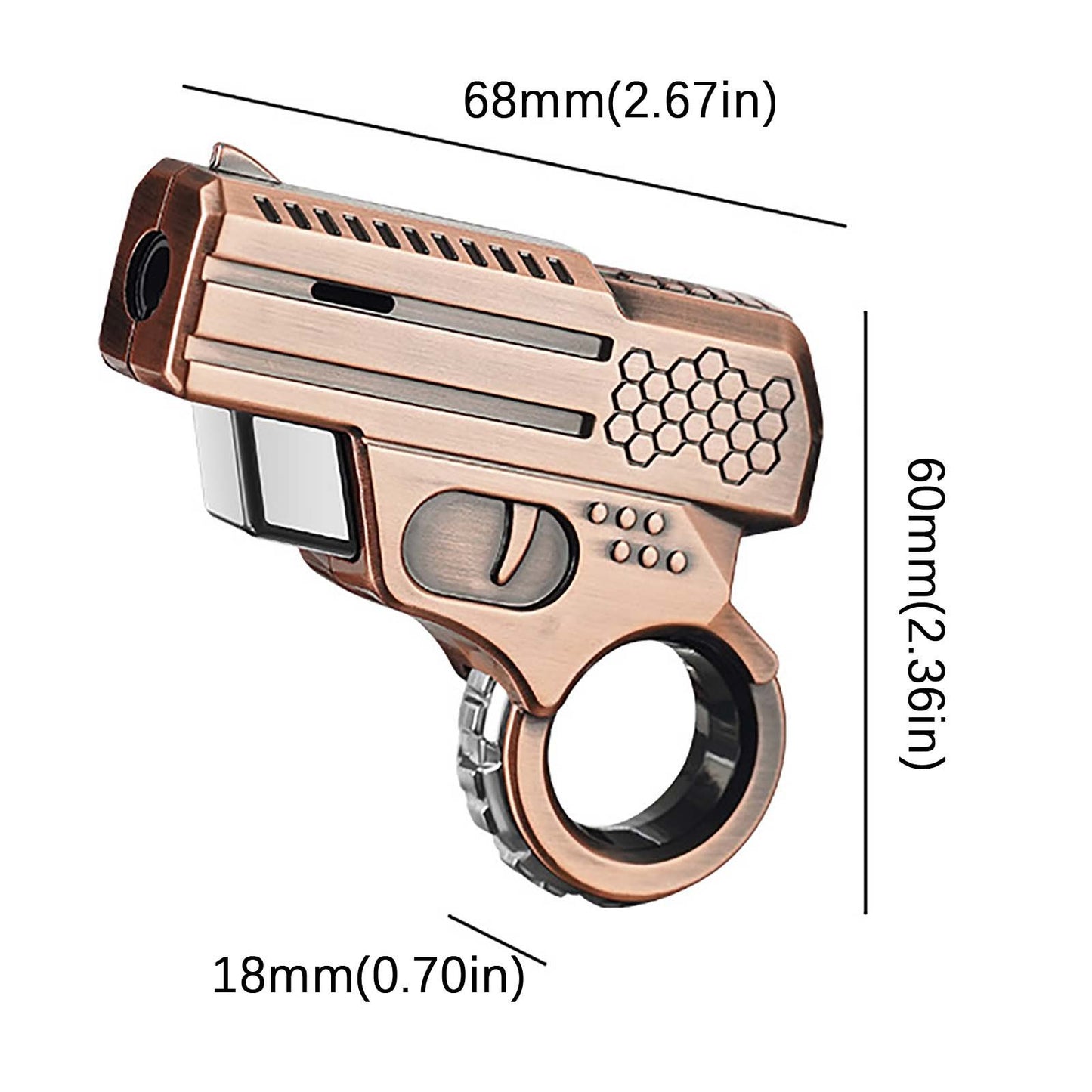 Metal Gun Type Gas Lighter