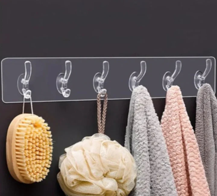 Wall Mounted Sticky Hooks Strip